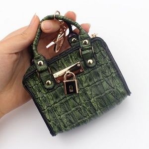 Mini handbag coin purse wallet Dark green